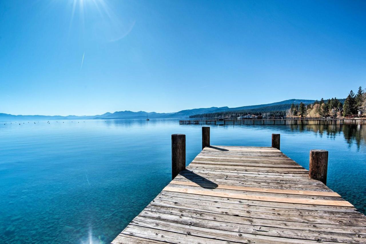 Modern Lakeside Cabin Walk To Dock And Tahoe City Exterior foto