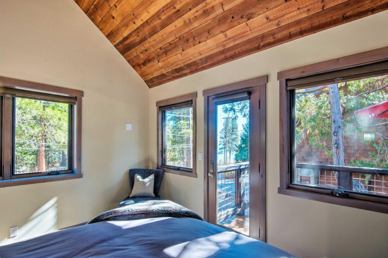 Modern Lakeside Cabin Walk To Dock And Tahoe City Exterior foto